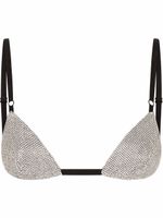 Dolce & Gabbana soutien-gorge triangle en mesh - Gris