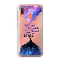 Stars quote: Samsung Galaxy A20e Transparant Hoesje