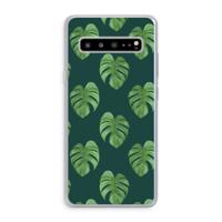 Monstera leaves: Samsung Galaxy S10 5G Transparant Hoesje