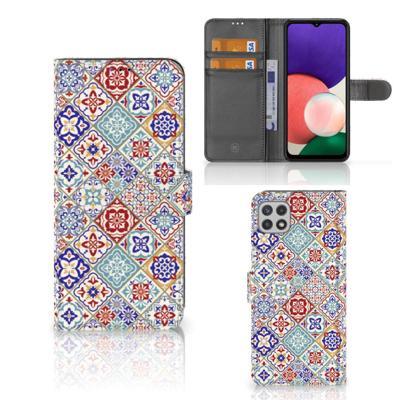 Samsung Galaxy A22 5G | Bookcase | Tiles Color