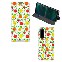 Sony Xperia 5 III Flip Style Cover Fruits - thumbnail