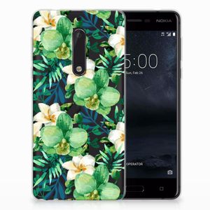 Nokia 5 TPU Case Orchidee Groen