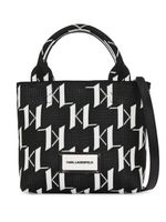 Karl Lagerfeld K/Monogram gebreide shopper - Zwart - thumbnail