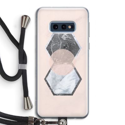 Creatieve toets: Samsung Galaxy S10e Transparant Hoesje met koord