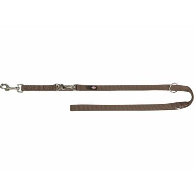 Verstelbare hondenriem Trixie Premium Hazelnoot M/L