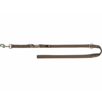 Verstelbare hondenriem Trixie Premium Hazelnoot M/L