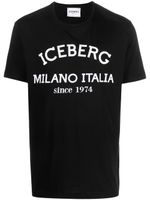 Iceberg t-shirt en coton à logo imprimé - Noir - thumbnail