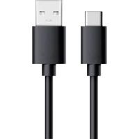 RealPower 255650 USB-kabel USB 2.0 USB-A stekker, USB-C stekker 0.60 m Zwart
