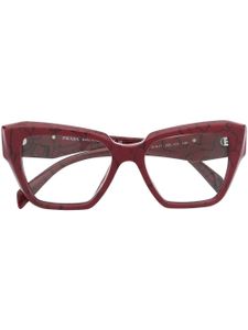 Prada Eyewear lunettes de vue à monture papillon - Rouge