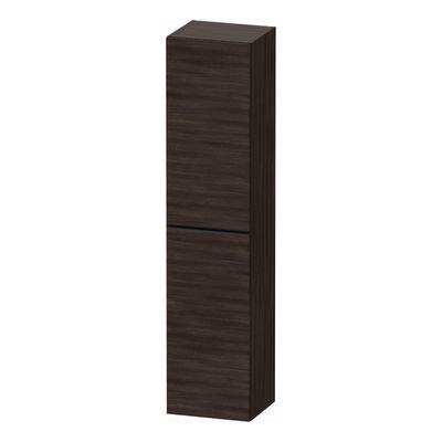Hoge Kast Duravit D-Neo Kolomkast Wand 176 cm Rechtsdraaiend Mat Kastanje (Donker)