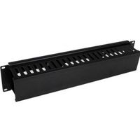 StarTech.com 2U horizontaal vingergoot-rekkabelpaneel met afdekking