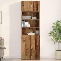 Wandkast Wandgemonteerd Oud hout 70 x 42.5 x 40 cm Bewerkt hout