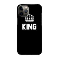 King zwart: Volledig geprint iPhone 12 Pro Max Hoesje