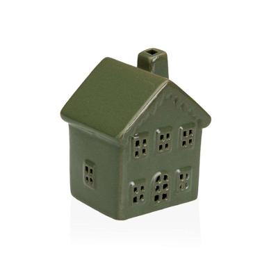 Decoratieve figuren Versa Groen Huis 5,8 X 8 X 6,7 CM Decoratieve figuren