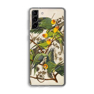 Carolinaparkiet: Samsung Galaxy S21 Plus Transparant Hoesje