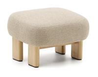 Kave Home Hocker 'Cabana' Chenille, kleur Beige Kave Home Hocker 'Cabana' Chenille, kleur Beige
