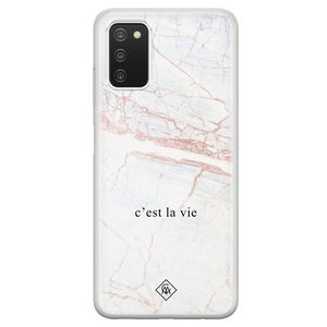 Samsung Galaxy A03s siliconen hoesje - C'est la vie