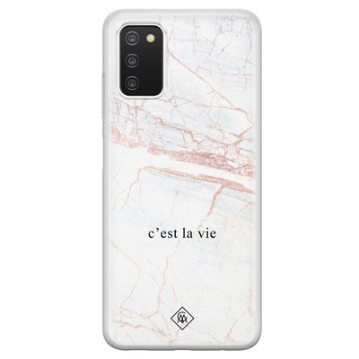Samsung Galaxy A03s siliconen hoesje - C'est la vie