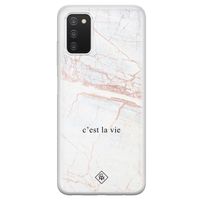 Samsung Galaxy A03s siliconen hoesje - C'est la vie