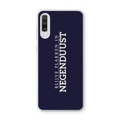 Blijve plakken in Negenduust: Samsung Galaxy A70 Transparant Hoesje