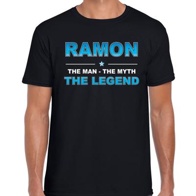 Ramon Voornaam cadeau - The man, The myth the legend - zwart - voor heren - verjaardag