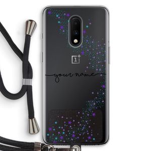 Sterren: OnePlus 7 Transparant Hoesje met koord