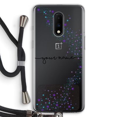 Sterren: OnePlus 7 Transparant Hoesje met koord
