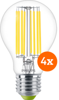 Philips LED Filament lamp - 4W - E27 - warm wit licht 4-pack