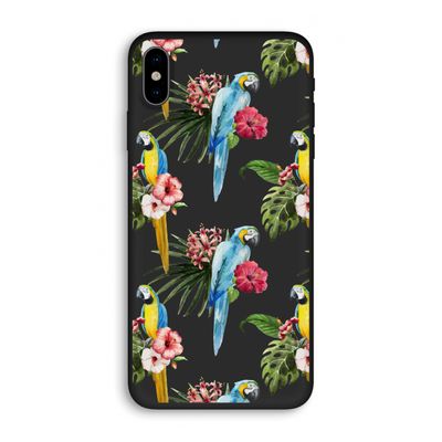Kleurrijke papegaaien: iPhone X Biologisch afbreekbaar hoesje