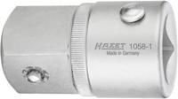 HAZET Vergrotingsstuk 1058-1 · 3/4 inch (20 mm) vierkant hol · 1 inch (25 mm) vierkant massief · Lengte: 60,6 mm HAZET Vergrotingsstuk 1058-1 · 3/4 inch (20 mm) vierkant hol · 1 inch (25 mm) vierkant massief · Lengte: 60,6 mm