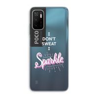 Sparkle quote: Xiaomi Poco M3 Pro 5G Transparant Hoesje