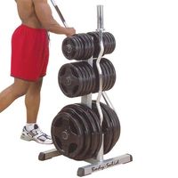 Opbergsysteem - Body-Solid GOWT - Olympic Plate Tree & Bar Holder