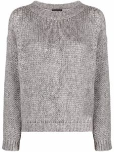 Roberto Collina pull Cable en maille - Gris