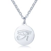 Zilverkleurige Heren Ketting met Hanger Oog van Horus