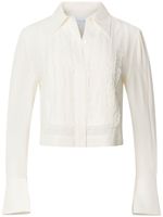 Equipment chemise Landon crop en soie - Blanc