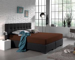 Dreamhouse Jersey Hoeslaken Matras | Bruin - 220 gram - Dubbel