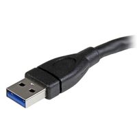 StarTech.com USB 3.0 A naar A verlengkabel mannelijk / vrouwelijk 15cm zwart - thumbnail