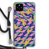 Skew Blush 1: Pixel 5a 5G Transparant Hoesje met koord