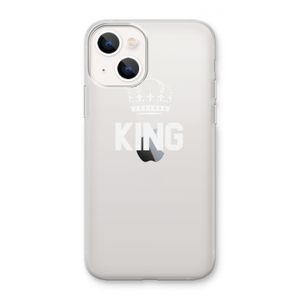 King zwart: iPhone 13 mini Transparant Hoesje