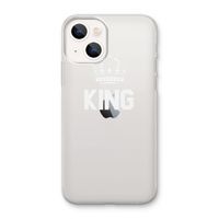 King zwart: iPhone 13 mini Transparant Hoesje