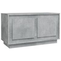 vidaXL Tv-meubel 80x35x45 cm bewerkt hout betongrijs - thumbnail