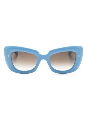 Cutler & Gross lunettes de soleil 9797 à monture papillon - Bleu