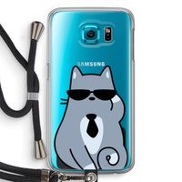 Cool cat: Samsung Galaxy S6 Transparant Hoesje met koord