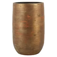Vaas funchal d26h40cm goud