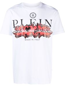 Philipp Plein t-shirt à logo imprimé - Blanc