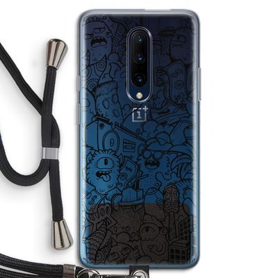 Vexx Black City : OnePlus 7 Pro Transparant Hoesje met koord