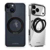 Mobilize MagSafe Compatible 360 Rotating Ring Stand Case Apple iPhone 13/14 Clear/Black