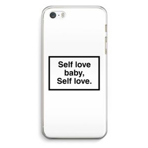 Self love: iPhone 5 / 5S / SE Transparant Hoesje