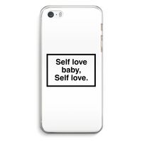 Self love: iPhone 5 / 5S / SE Transparant Hoesje