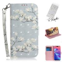 3D gekleurde tekening Magnolia patroon horizontale Flip lederen case voor ASUS Zenfone Max Pro (m2) ZB631KL met houder & kaartsleuven & portemonnee 3D gekleurde tekening Magnolia patroon horizontale Flip lederen case voor ASUS Zenfone Max Pro (m2) ZB631KL met houder & kaartsleuven & portemonnee